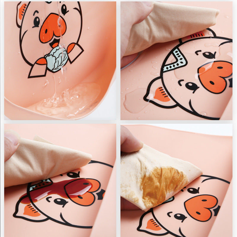 Baby Silicone Bib | Waterproof Food-Grade Feeding Bib with Deep Catch Pocket