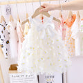 Girls Summer Princess Dress | Floral Petal Tulle Sundress for Toddlers & Kids