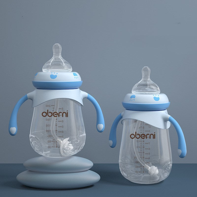 Oberni Anti-Colic Baby Bottle | BPA-Free Wide Neck with Ergonomic Handles