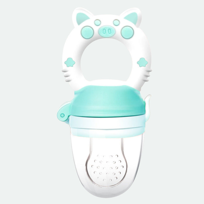 Baby Fruit Feeder Teether | Food-Grade Silicone Fresh Food Pacifier & Nibbler