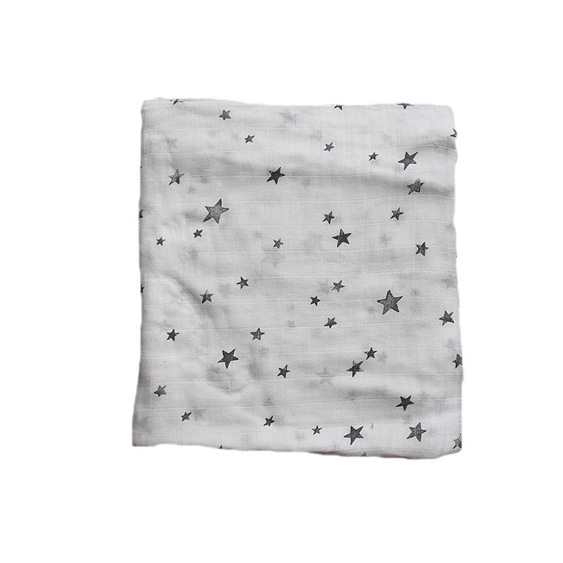 Bamboo Muslin Swaddle Blanket | Soft Neutral Receiving Blanket 120x120cm
