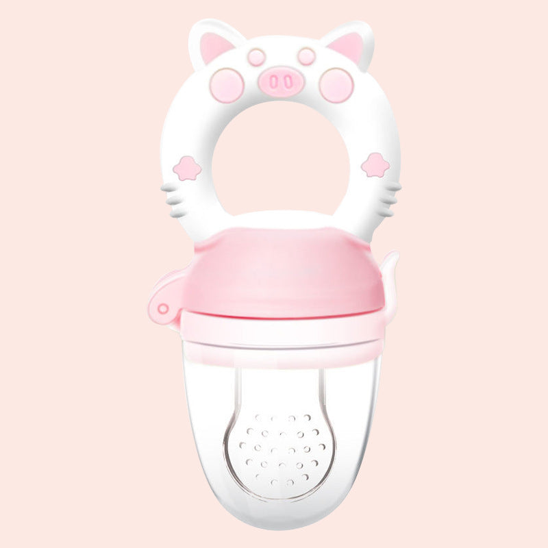 Baby Fruit Feeder Teether | Food-Grade Silicone Fresh Food Pacifier & Nibbler
