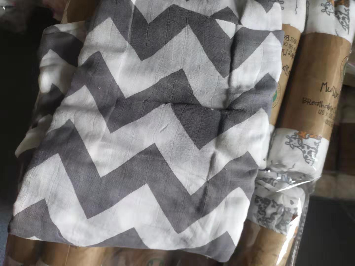 Bamboo Muslin Swaddle Blanket | Soft Neutral Receiving Blanket 120x120cm