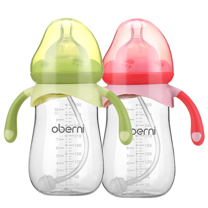 Oberni Anti-Colic Baby Bottle | BPA-Free Wide Neck with Ergonomic Handles