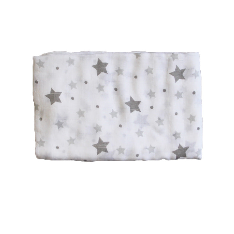Bamboo Muslin Swaddle Blanket | Soft Neutral Receiving Blanket 120x120cm