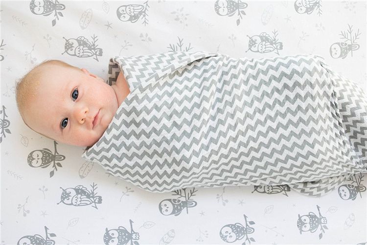Bamboo Muslin Swaddle Blanket | Soft Neutral Receiving Blanket 120x120cm