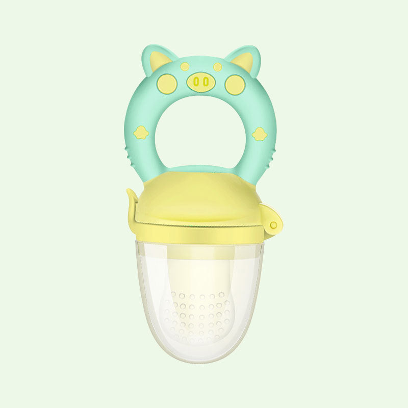 Baby Fruit Feeder Teether | Food-Grade Silicone Fresh Food Pacifier & Nibbler