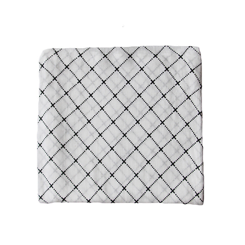 Bamboo Muslin Swaddle Blanket | Soft Neutral Receiving Blanket 120x120cm