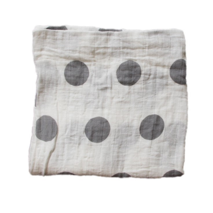 Bamboo Muslin Swaddle Blanket | Soft Neutral Receiving Blanket 120x120cm