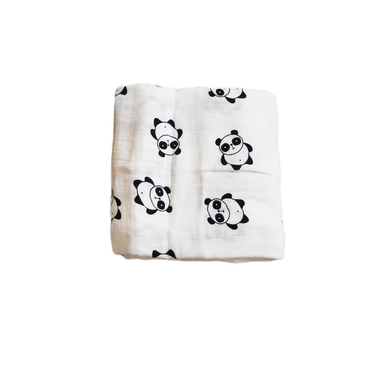 Bamboo Muslin Swaddle Blanket | Soft Neutral Receiving Blanket 120x120cm
