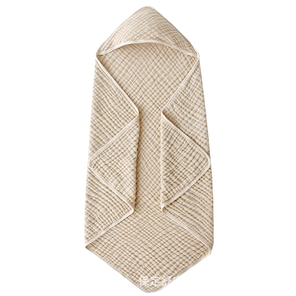 Hooded Baby Bath Towel | Soft Muslin Cotton 90x90cm for Newborns