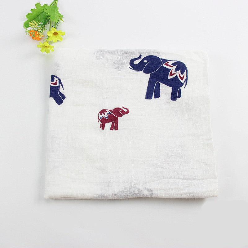 Bamboo Muslin Swaddle Blanket | Soft Neutral Receiving Blanket 120x120cm