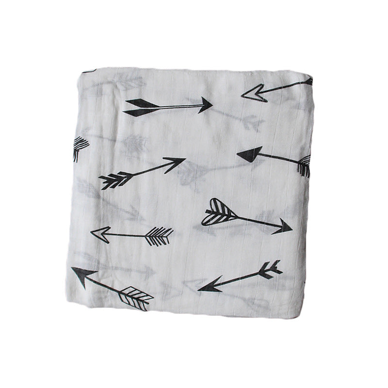 Bamboo Muslin Swaddle Blanket | Soft Neutral Receiving Blanket 120x120cm