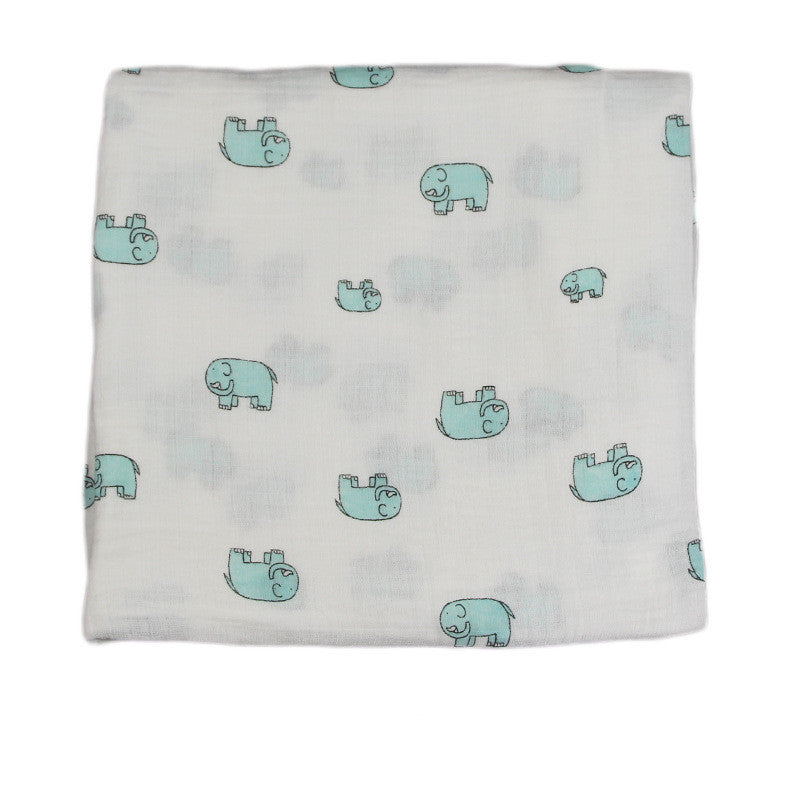 Bamboo Muslin Swaddle Blanket | Soft Neutral Receiving Blanket 120x120cm