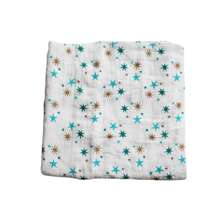 Bamboo Muslin Swaddle Blanket | Soft Neutral Receiving Blanket 120x120cm