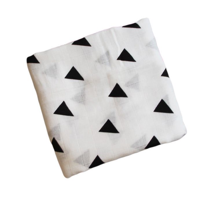 Bamboo Muslin Swaddle Blanket | Soft Neutral Receiving Blanket 120x120cm