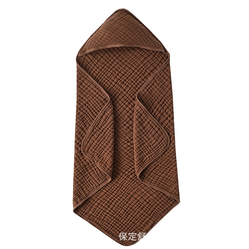 Hooded Baby Bath Towel | Soft Muslin Cotton 90x90cm for Newborns