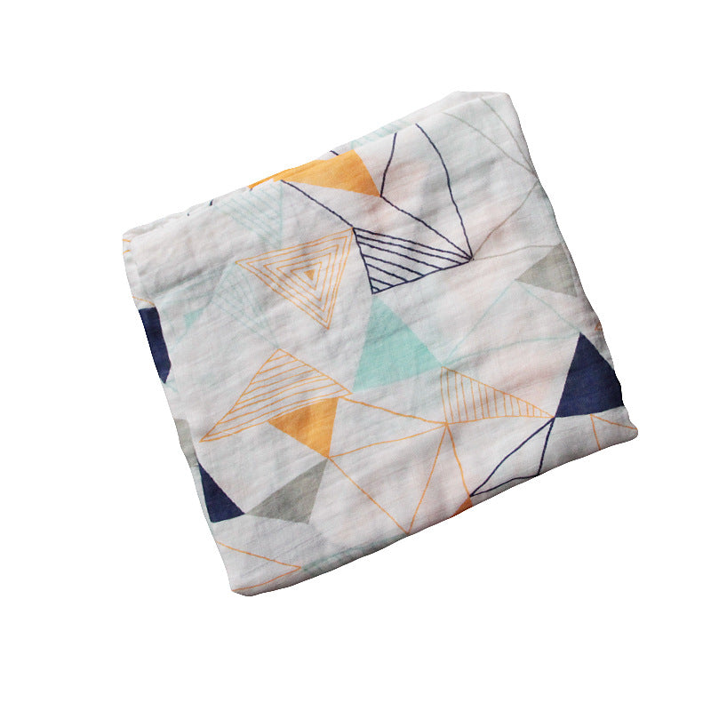Bamboo Muslin Swaddle Blanket | Soft Neutral Receiving Blanket 120x120cm