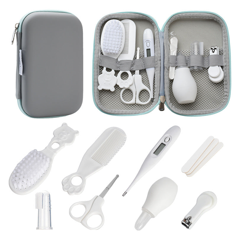 Baby Care Kit | 8-Piece Essential Health Set in Zip Case for Newborns