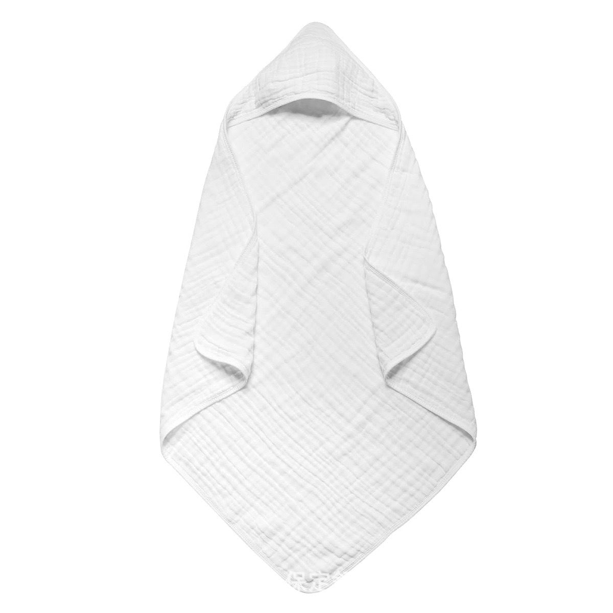 Hooded Baby Bath Towel | Soft Muslin Cotton 90x90cm for Newborns