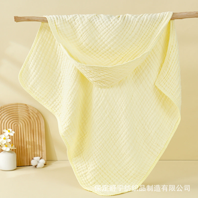 Hooded Baby Bath Towel | Soft Muslin Cotton 90x90cm for Newborns