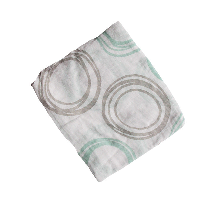 Bamboo Muslin Swaddle Blanket | Soft Neutral Receiving Blanket 120x120cm