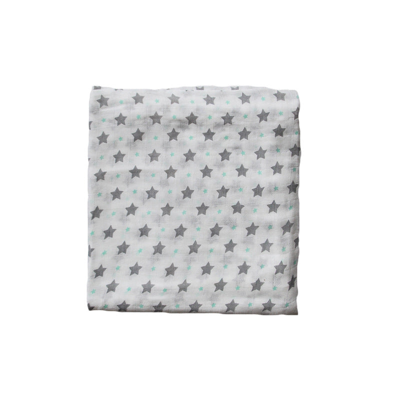 Bamboo Muslin Swaddle Blanket | Soft Neutral Receiving Blanket 120x120cm